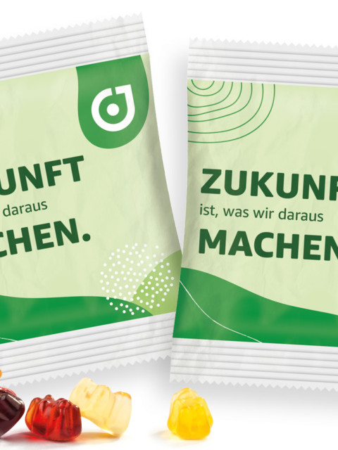 Papier-Werbetüte Fruchtgummi