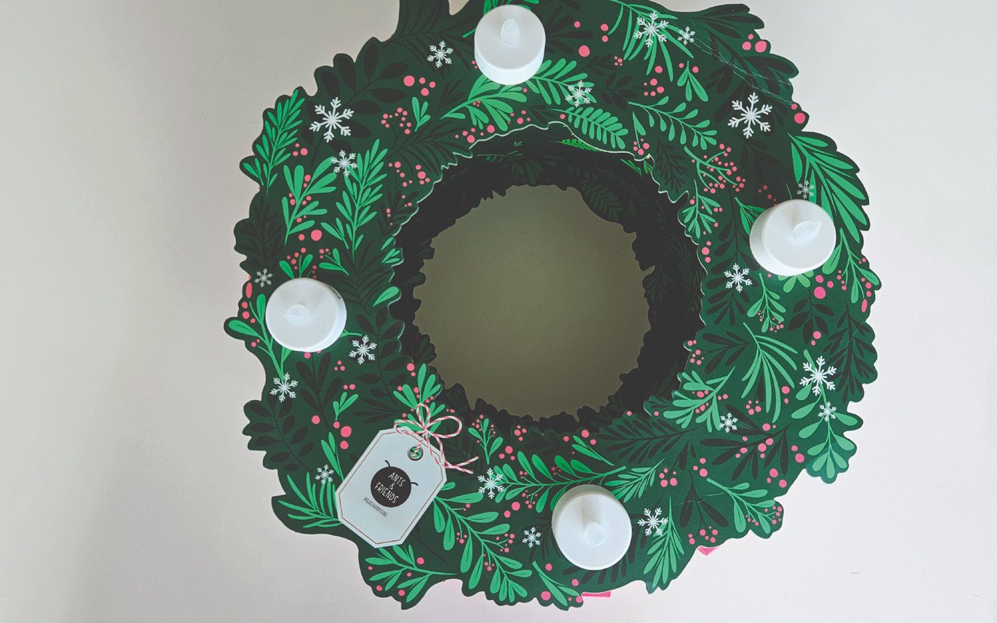Adventskalender-Kranz