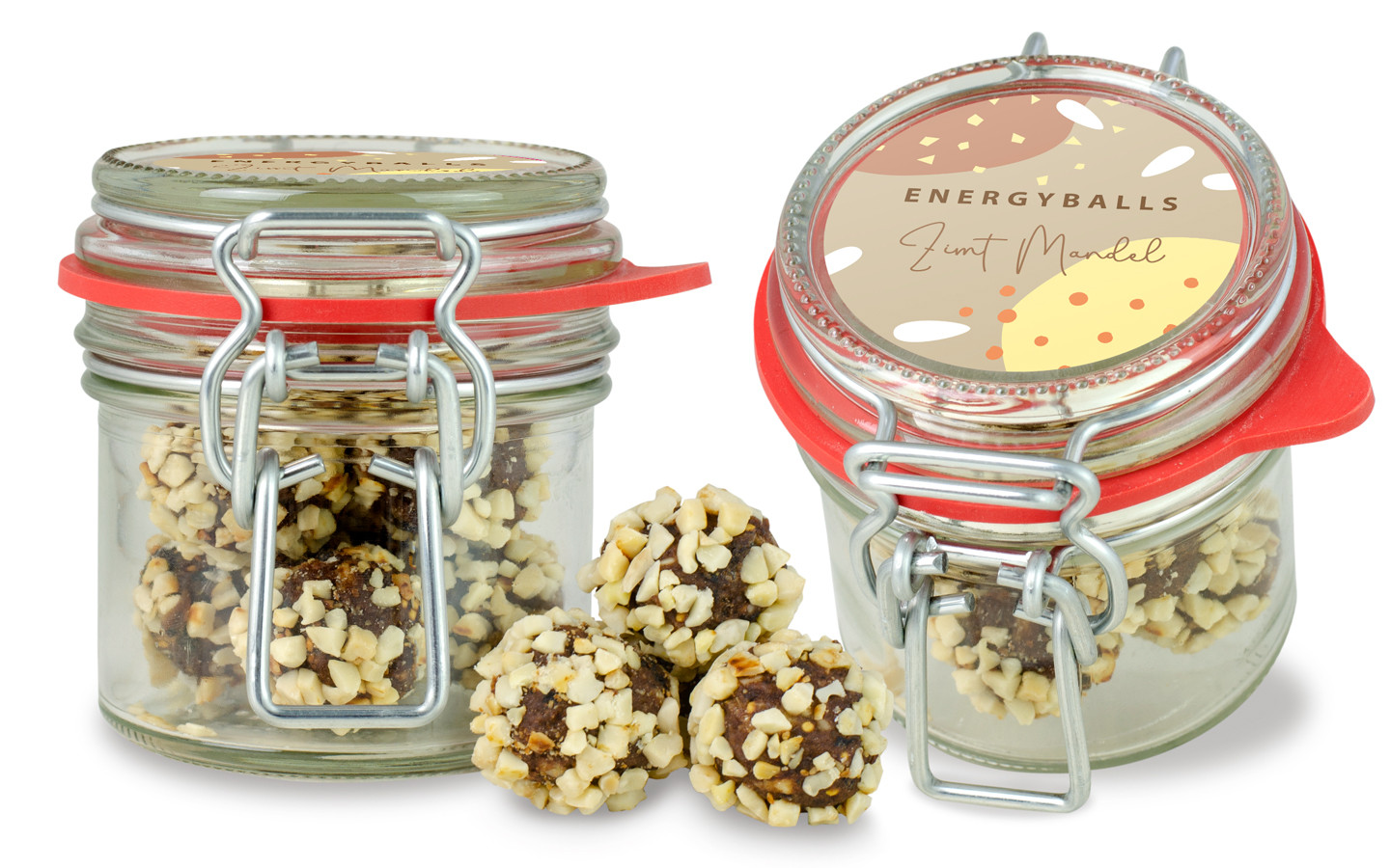 Energyballs im Bügelglas XS